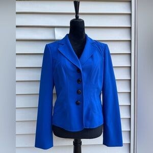 Calvin Klein Stretch Blue Blazer Womens Size 8